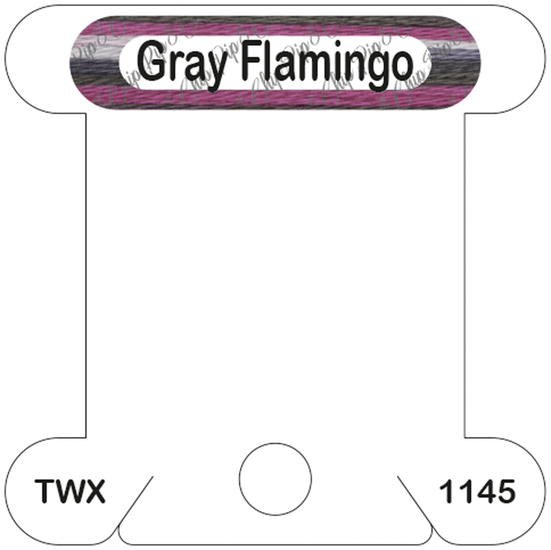 ThreadworX Gray Flamingo acrylic bobbin