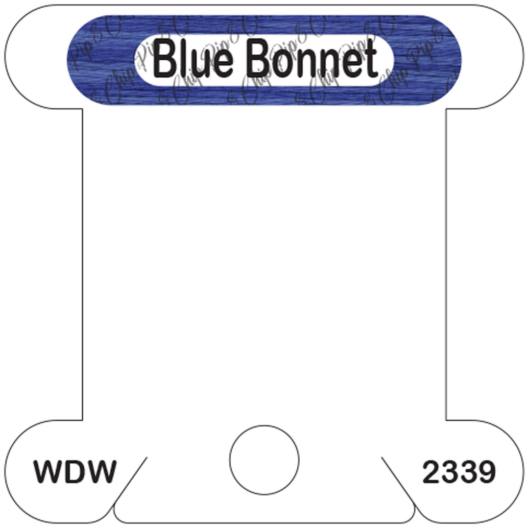 WDW Blue Bonnet acrylic bobbin