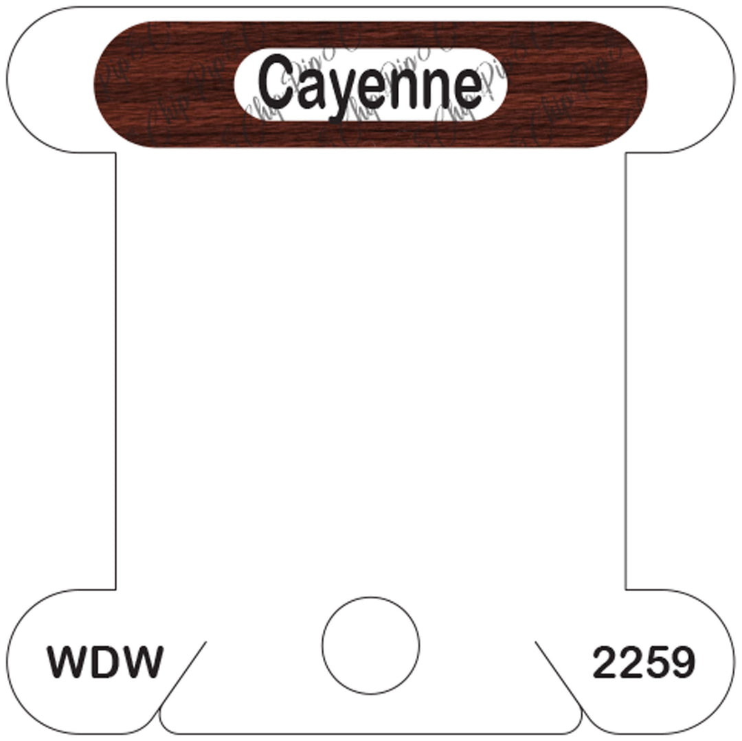 WDW Cayenne acrylic bobbin