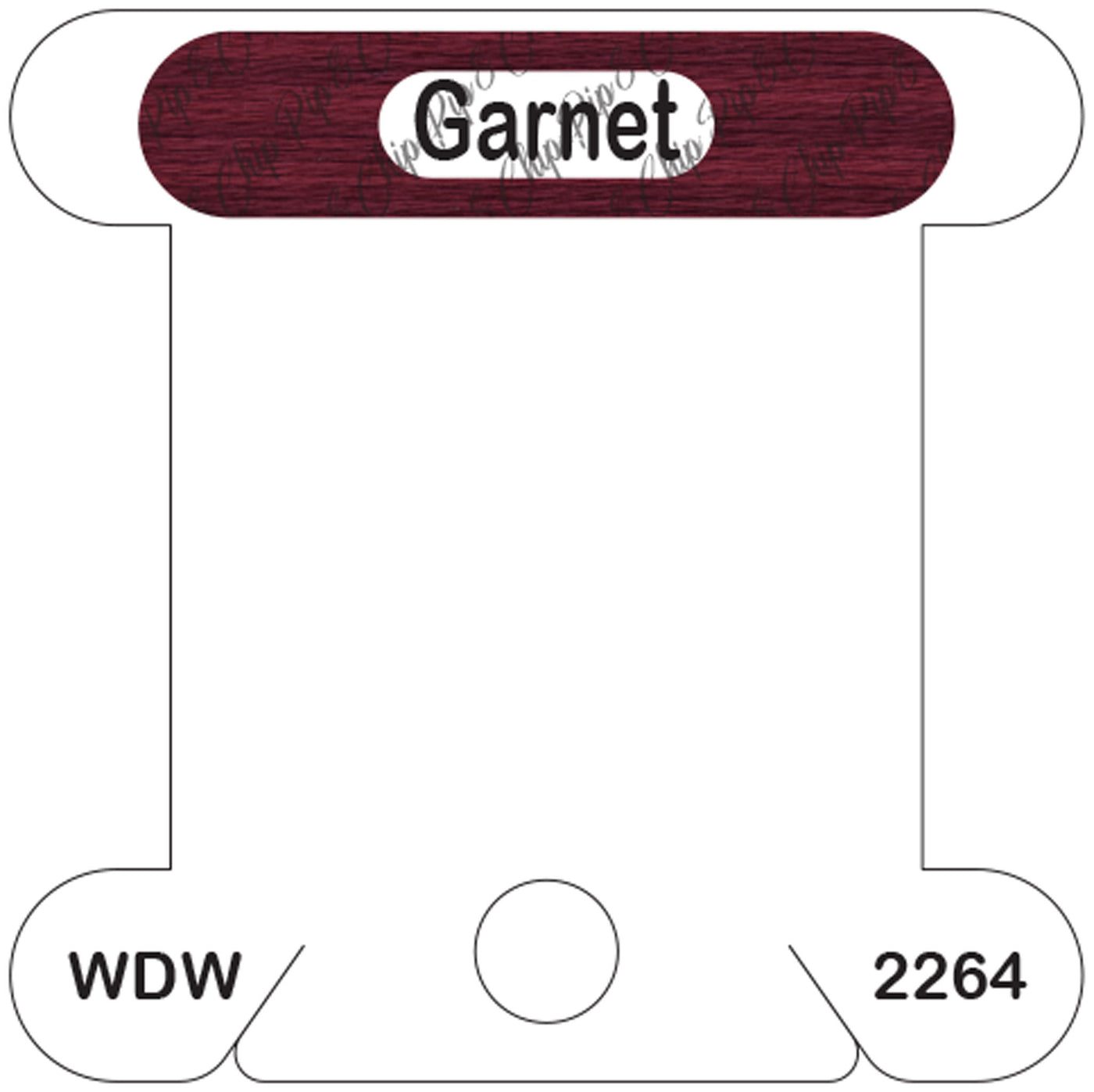 WDW Garnet acrylic bobbin