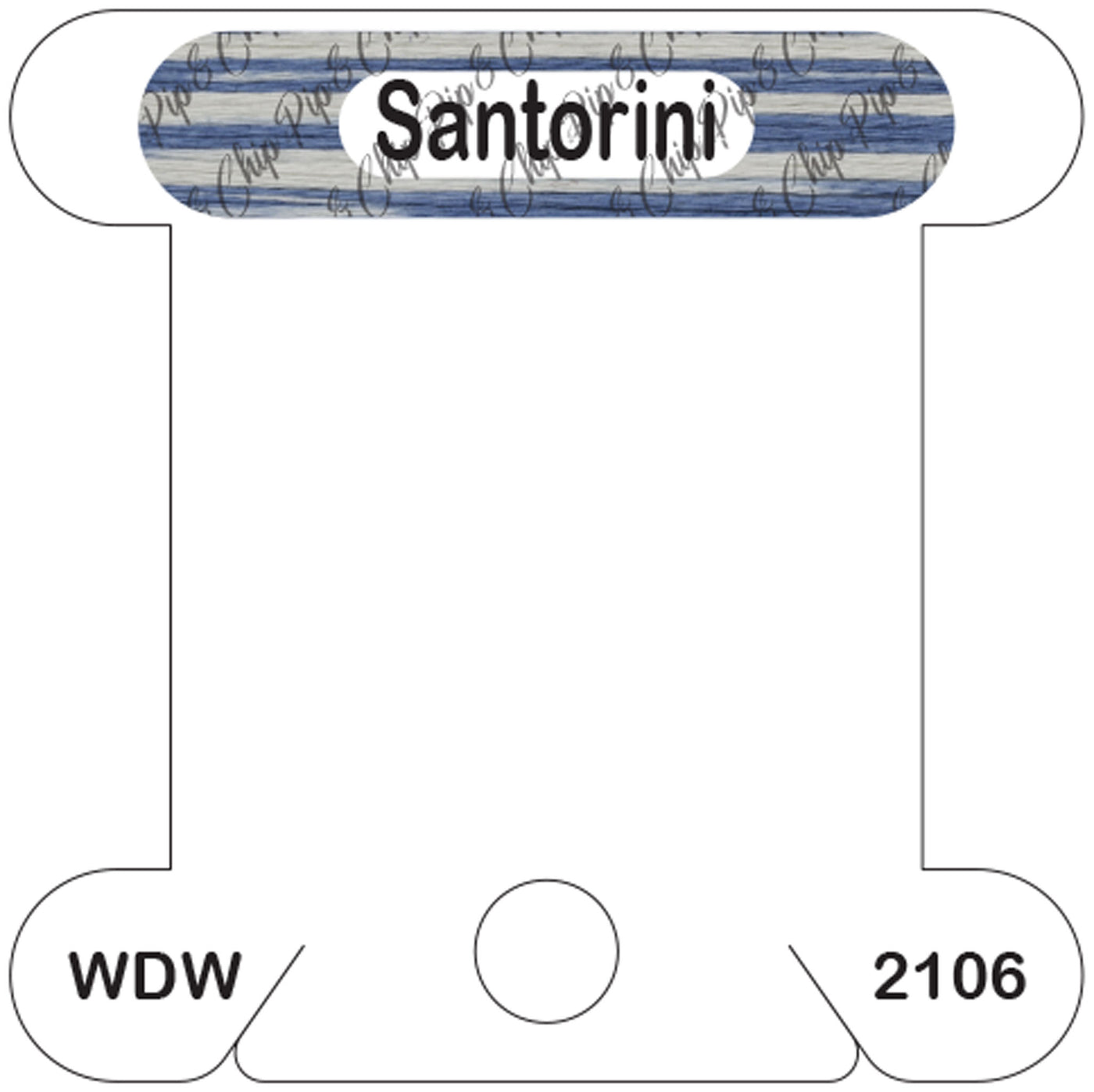 WDW Santorini acrylic bobbin