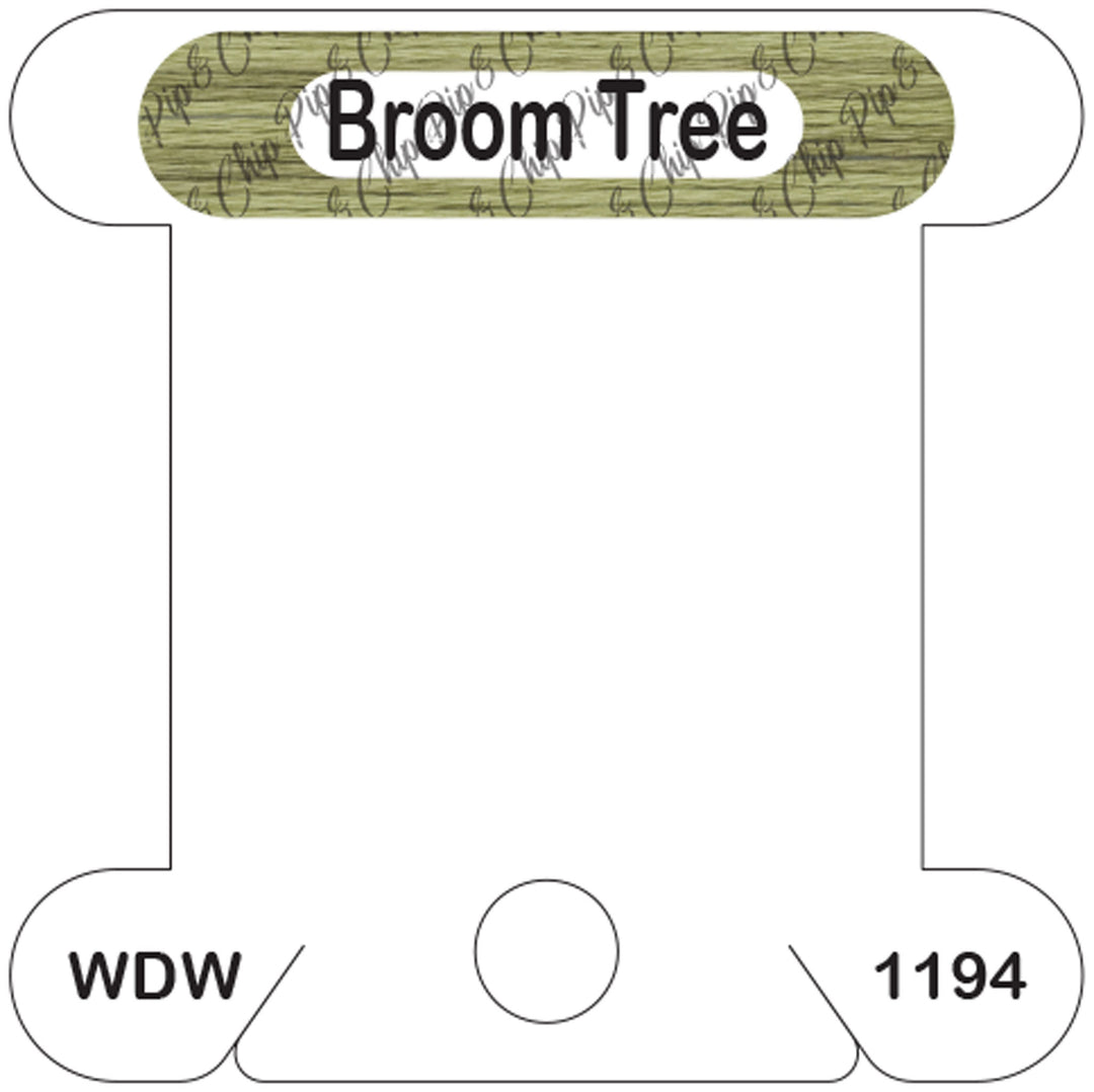 WDW Broom Tree acrylic bobbin