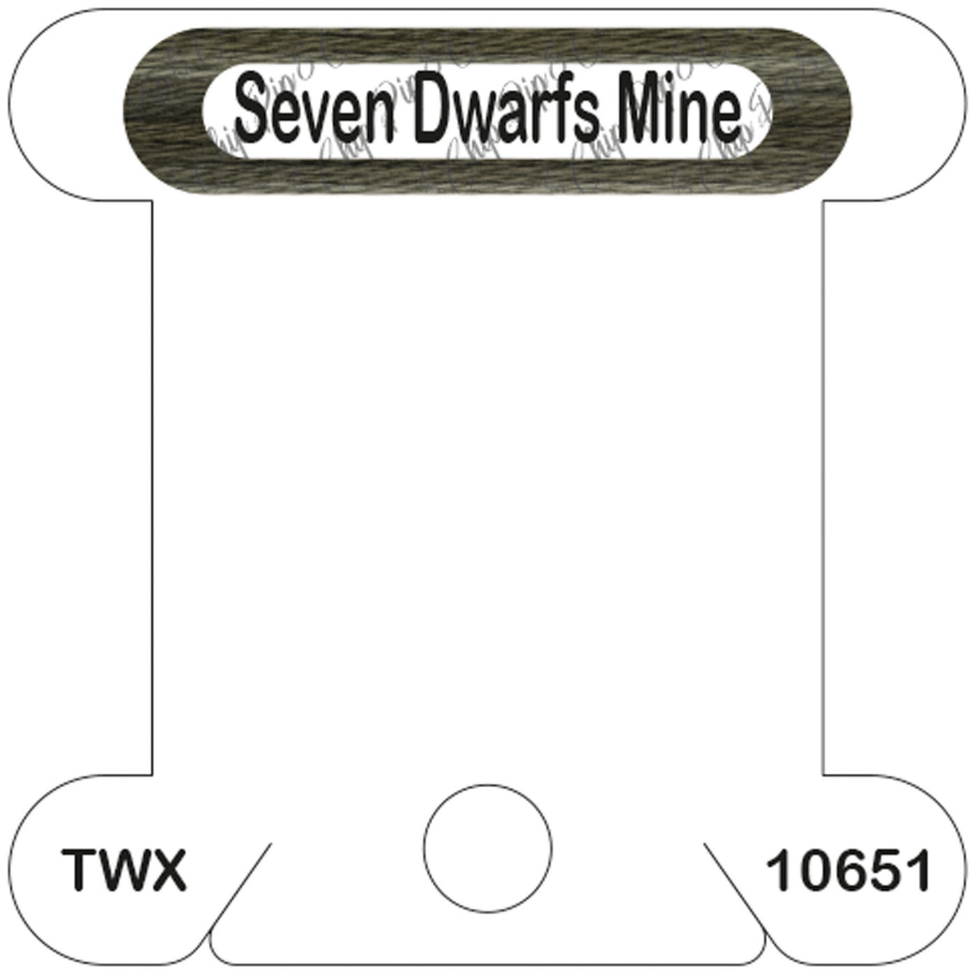 ThreadworX Seven Dwarfs Mine acrylic bobbin