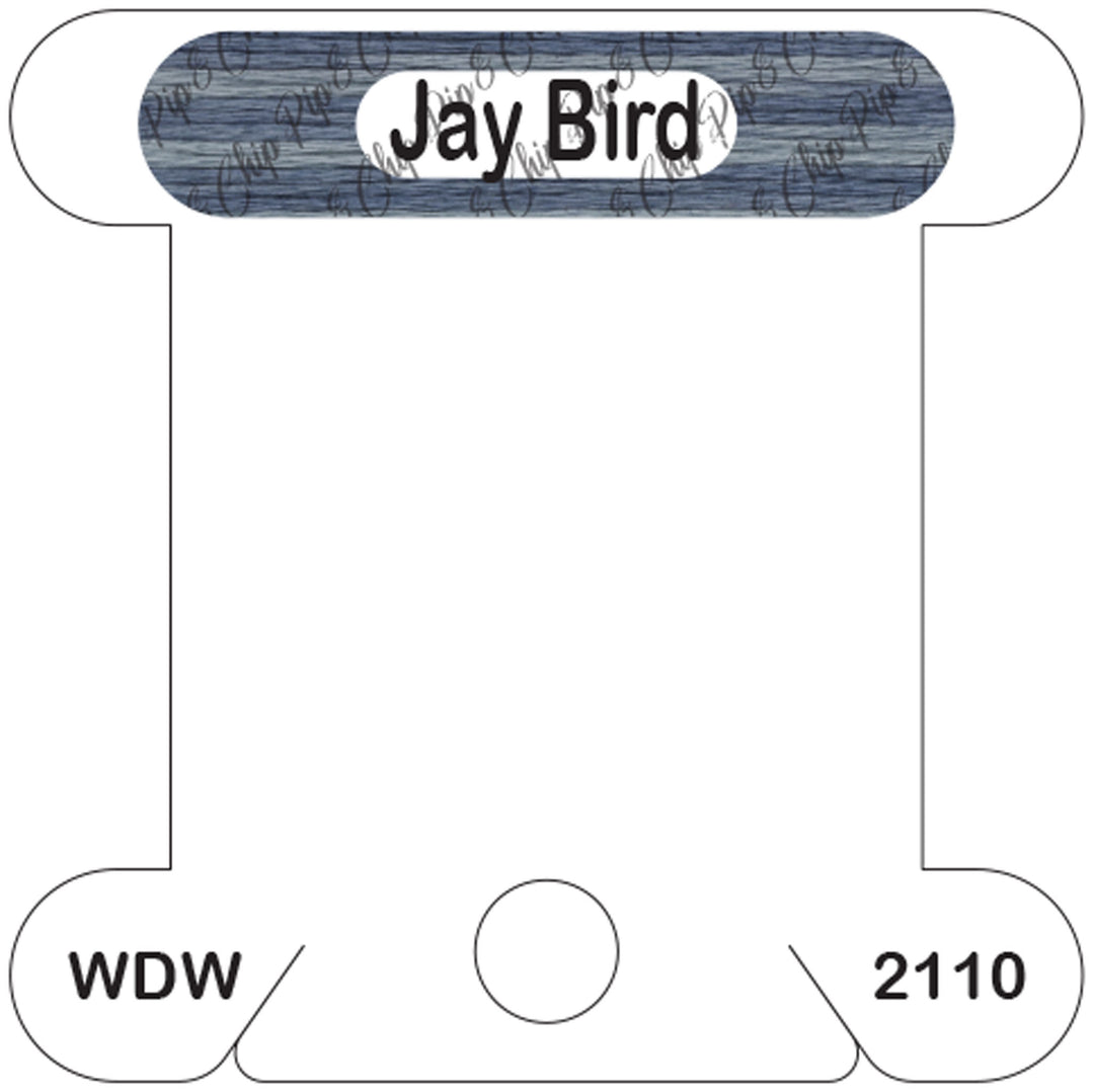 WDW Jay Bird acrylic bobbin