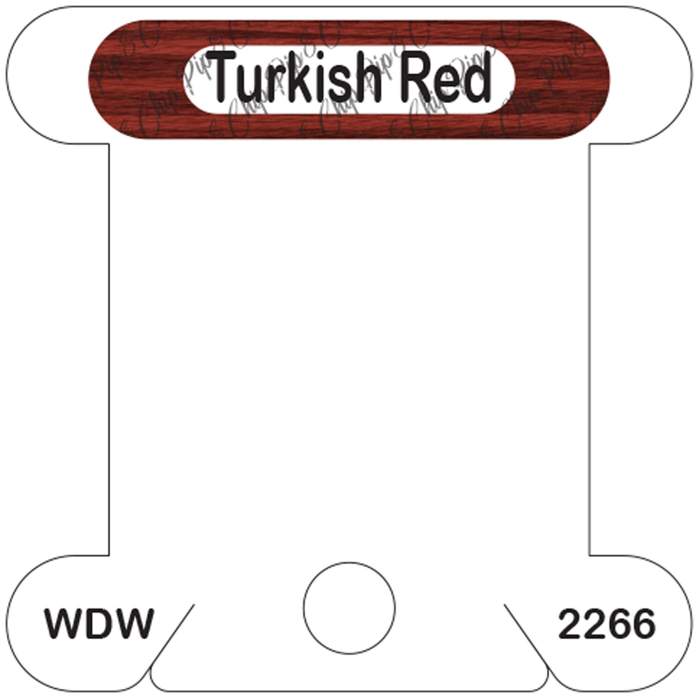 WDW Turkish Red acrylic bobbin