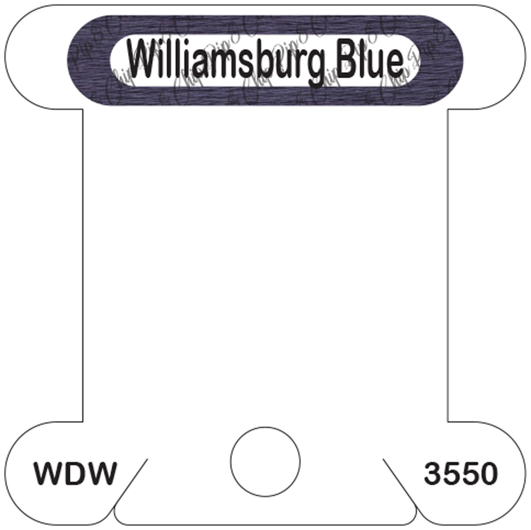 WDW Williamsburg Blue acrylic bobbin