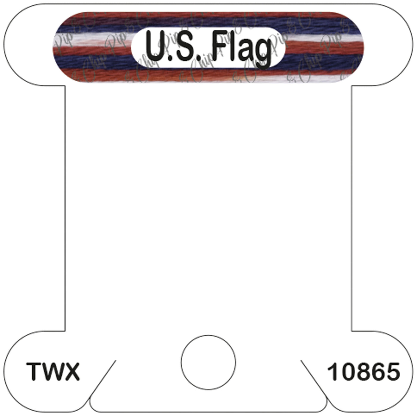 ThreadworX U.S. Flag acrylic bobbin