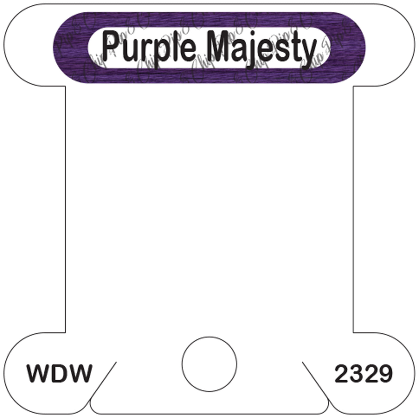 WDW Purple Majesty acrylic bobbin