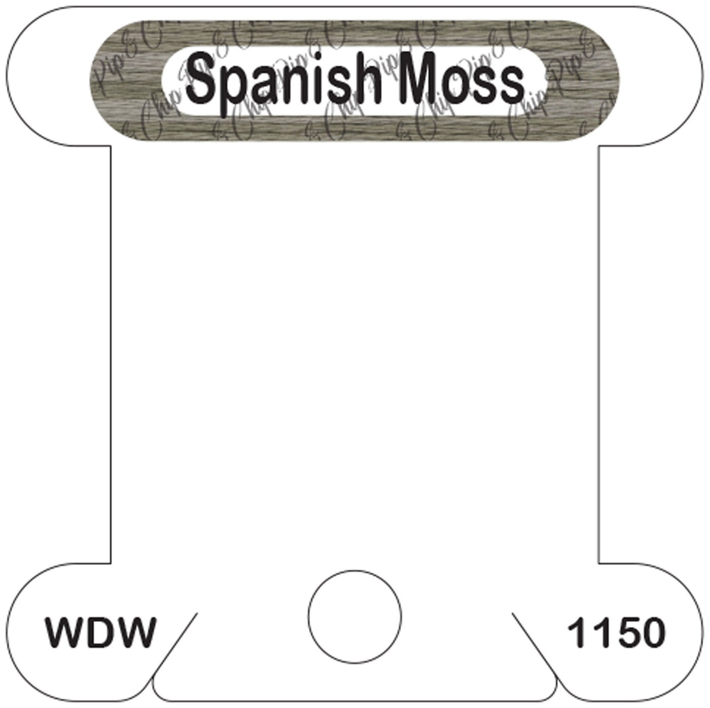 WDW Spanish Moss acrylic bobbin