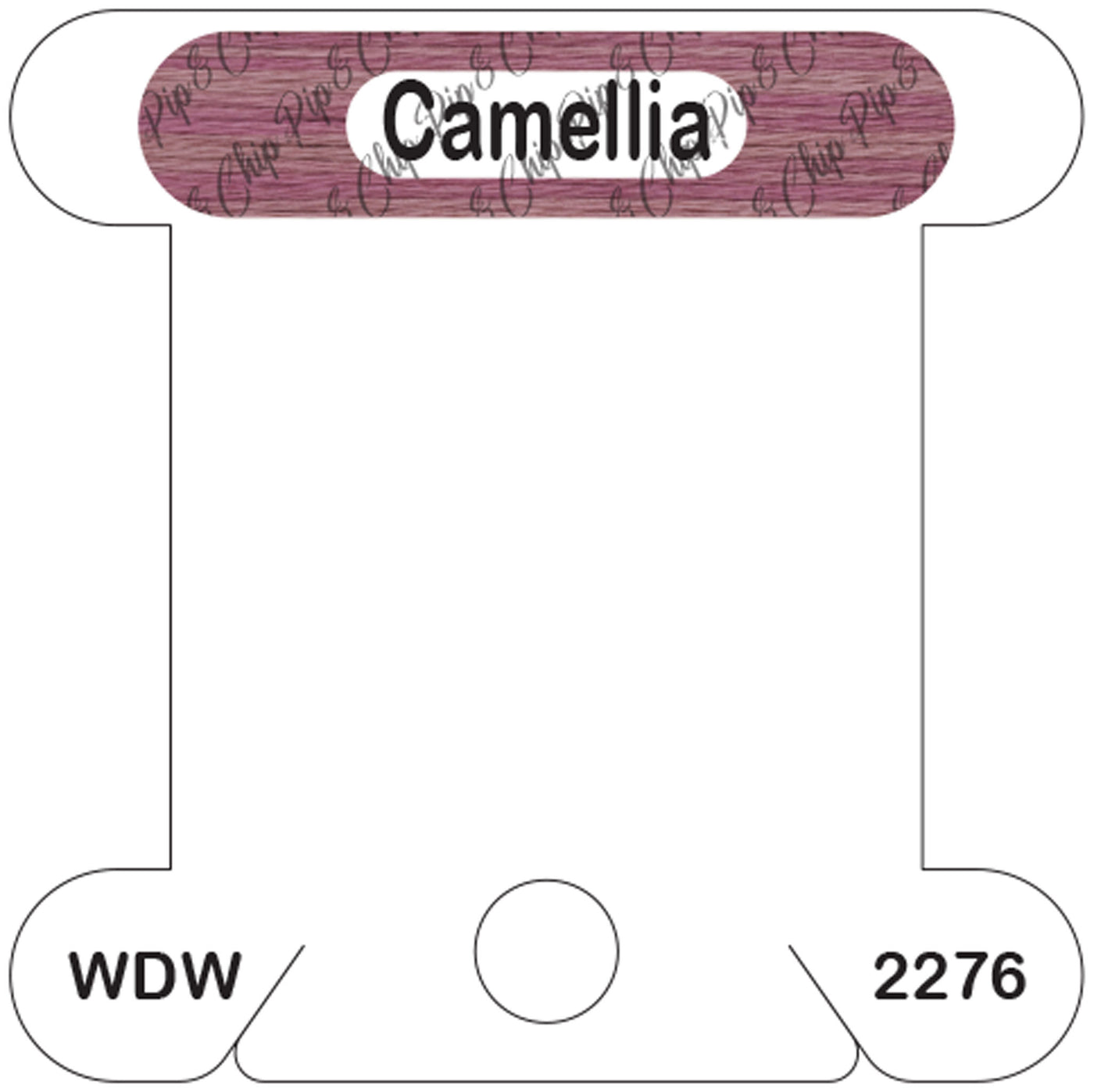 WDW Camellia acrylic bobbin