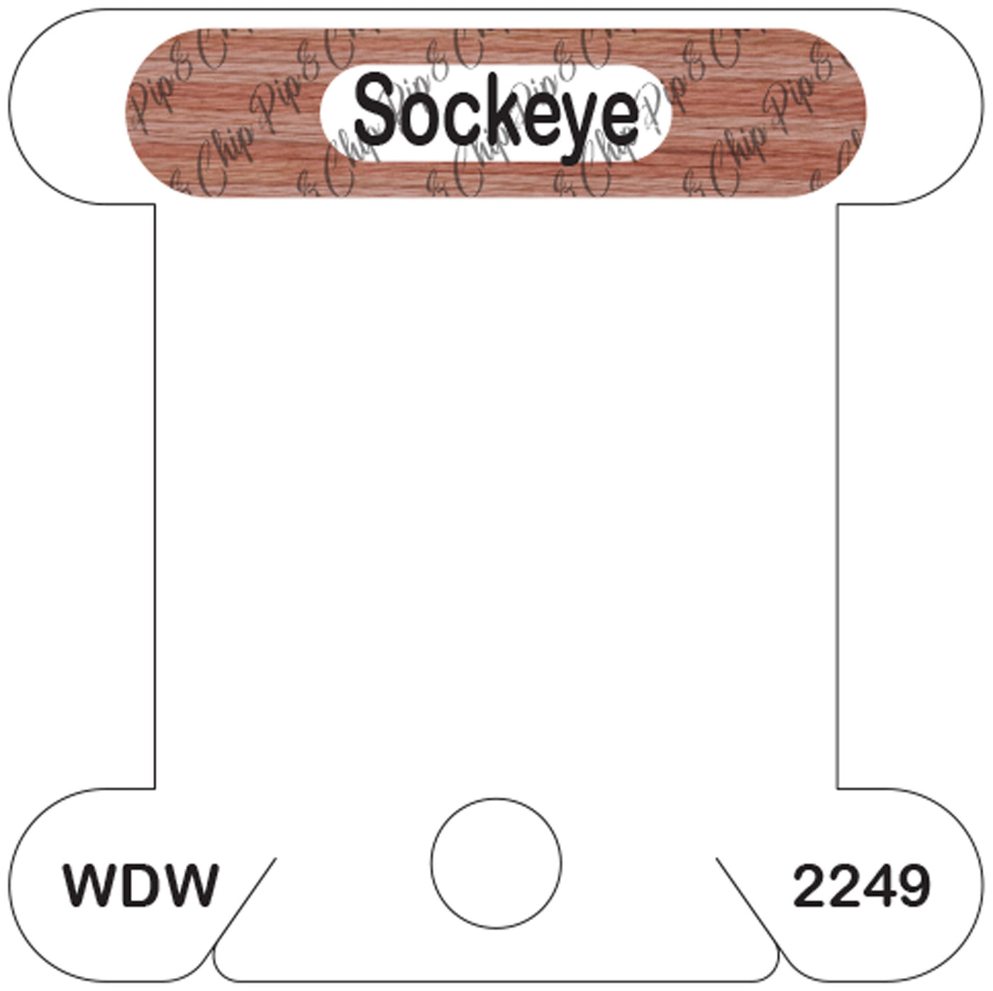 WDW Sockeye acrylic bobbin