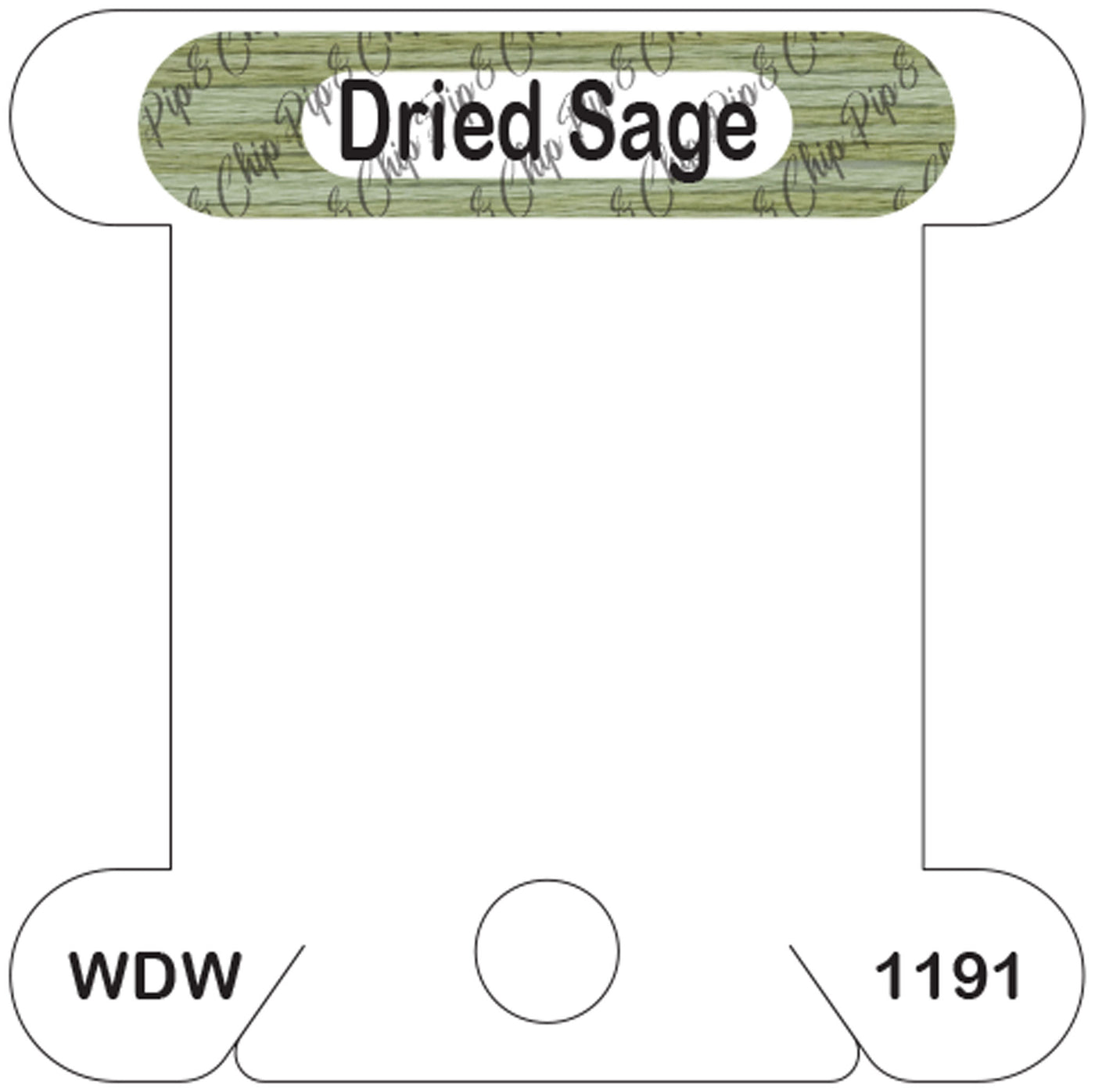 WDW Dried Sage acrylic bobbin