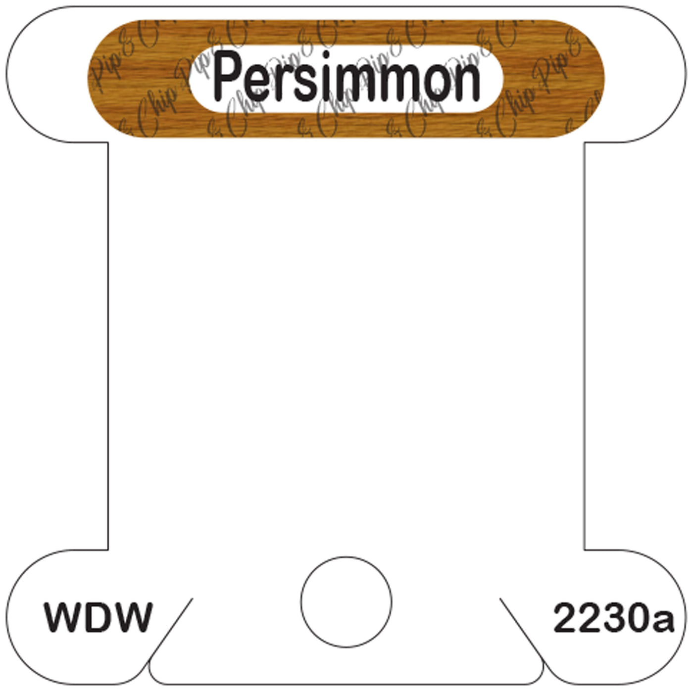 WDW Persimmon acrylic bobbin