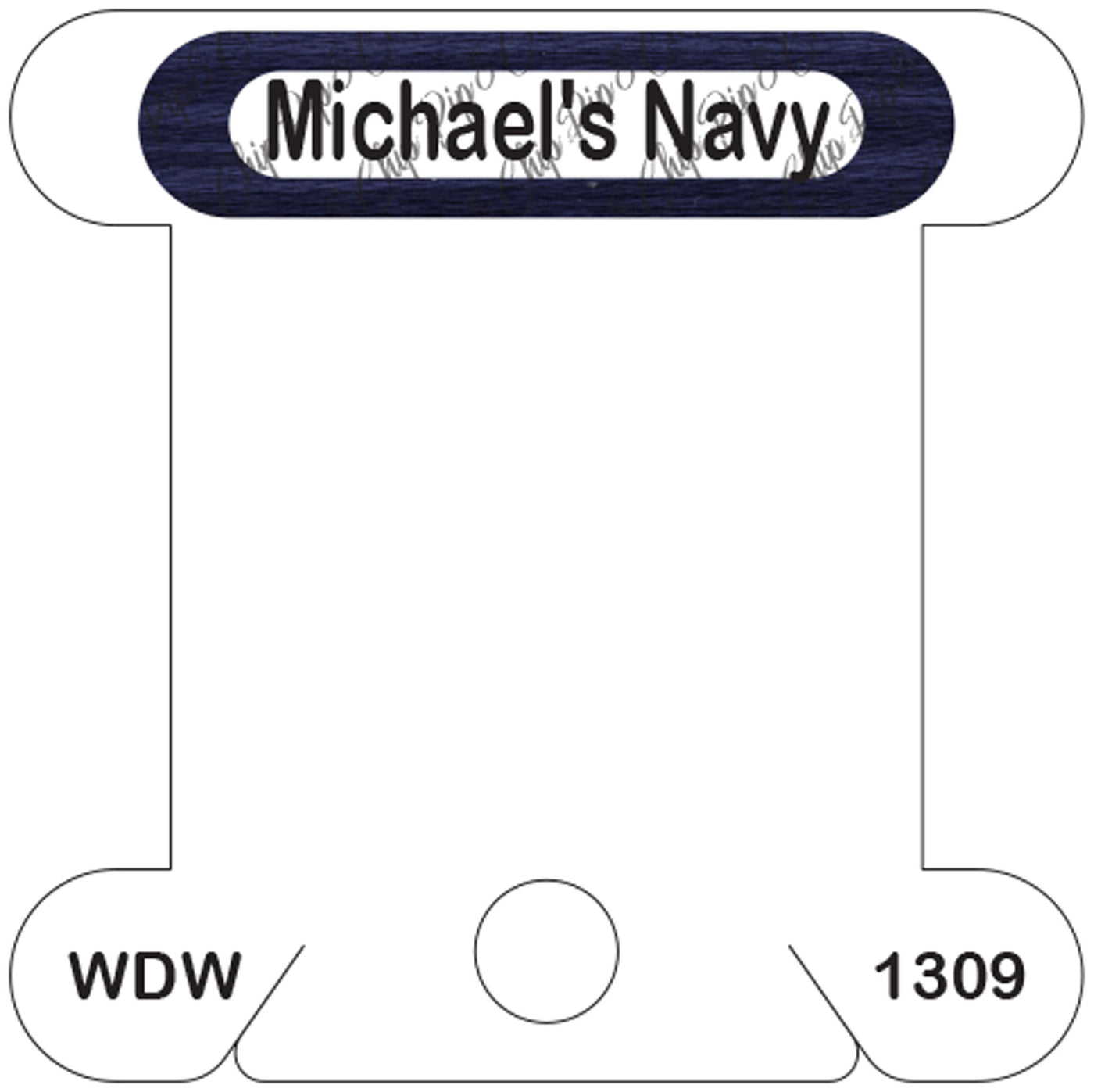 WDW Michael's Navy acrylic bobbin