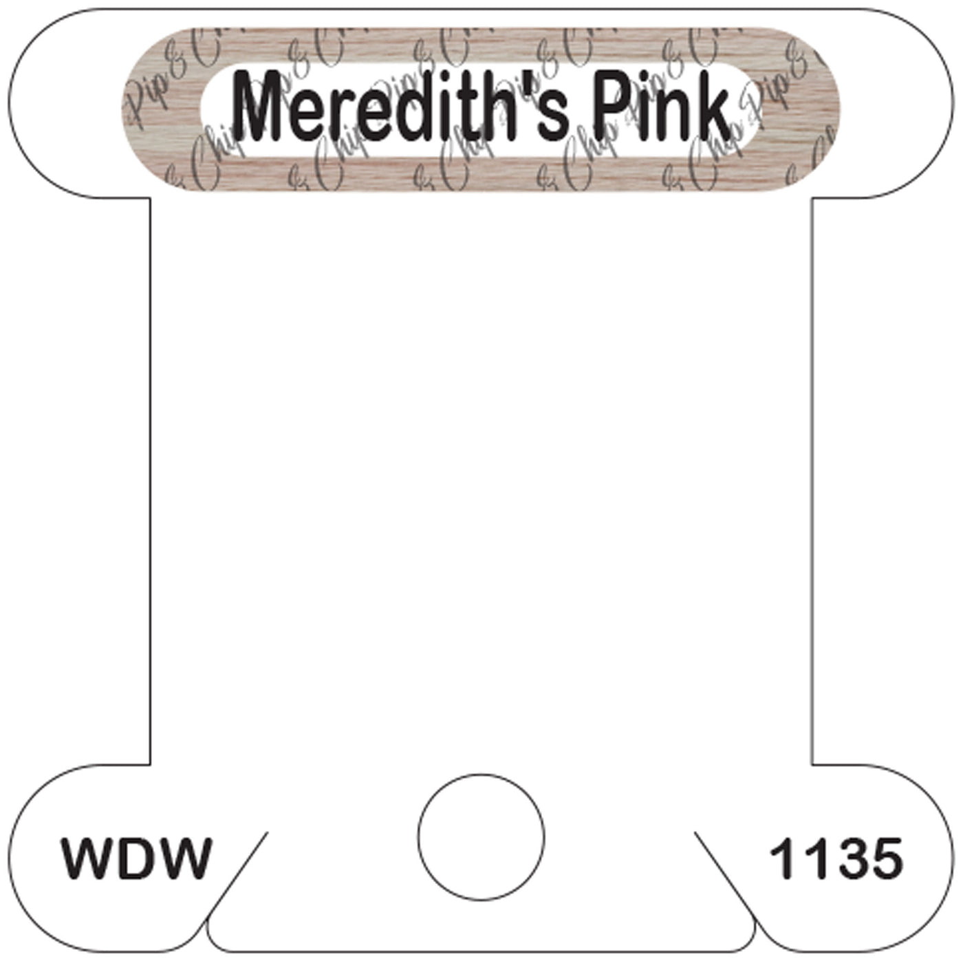 WDW Meredith's Pink acrylic bobbin