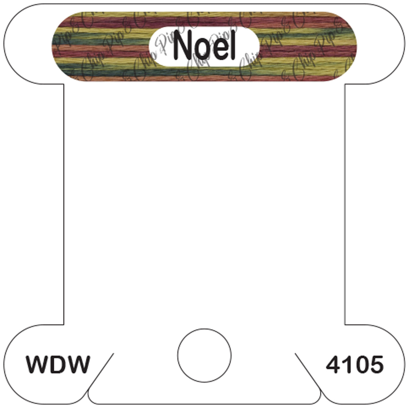 WDW Noel acrylic bobbin