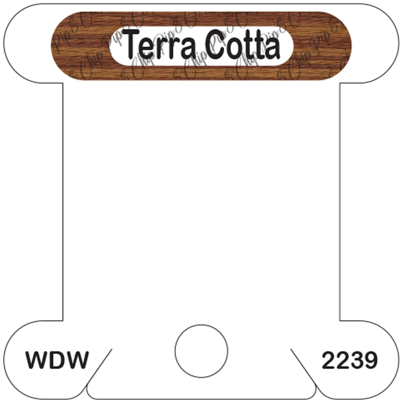 WDW Terra Cotta acrylic bobbin
