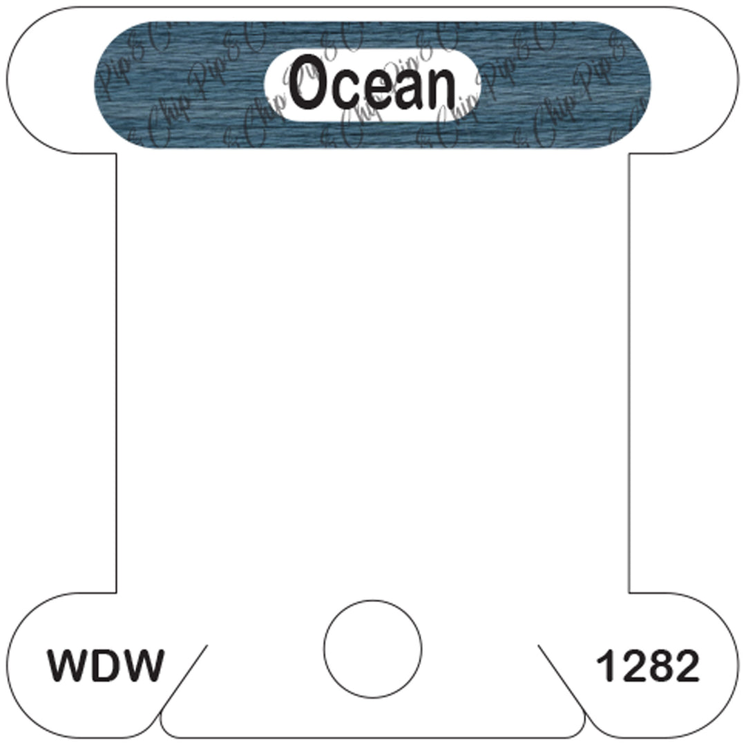 WDW Ocean acrylic bobbin