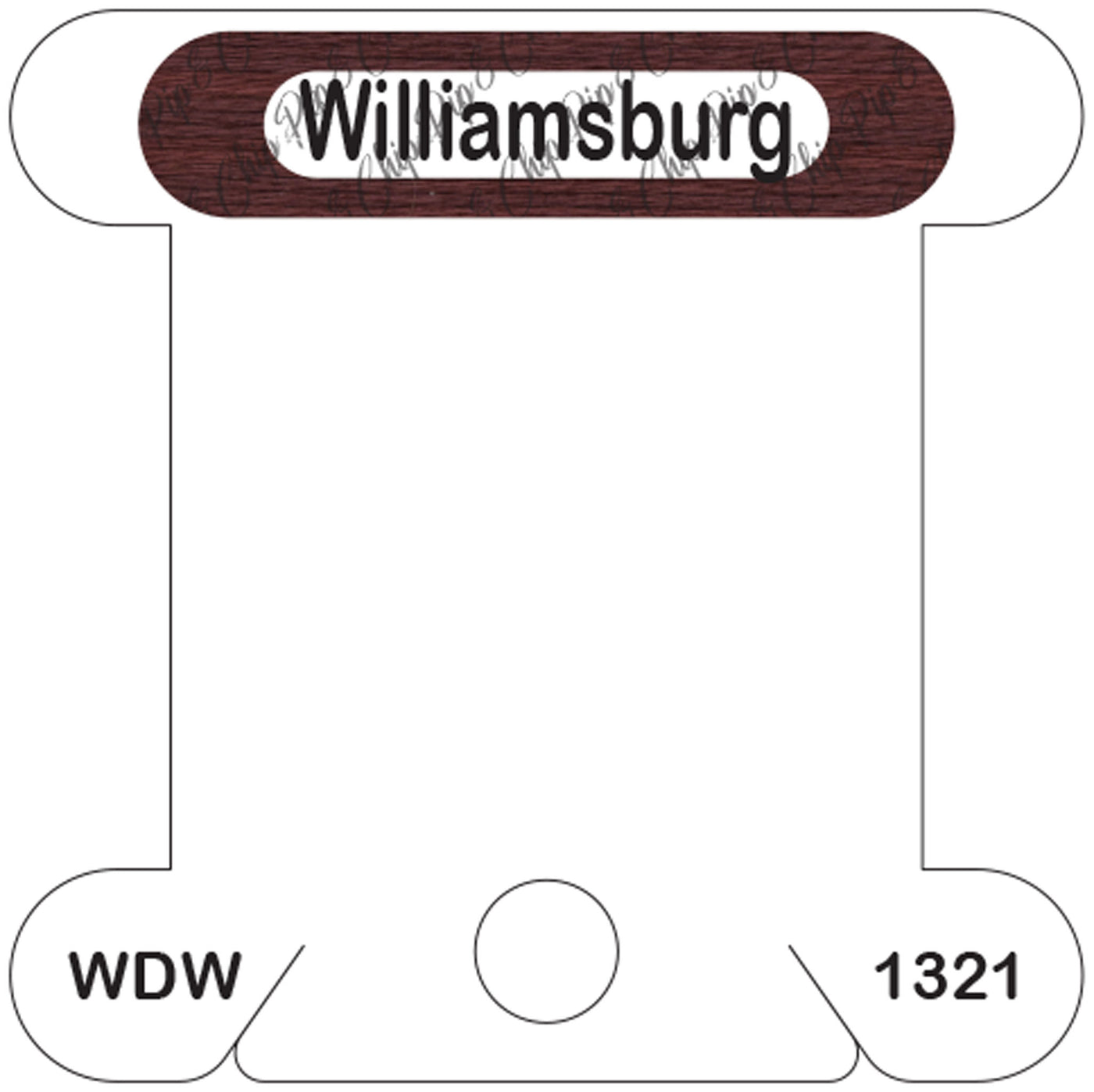 WDW Williamsburg acrylic bobbin