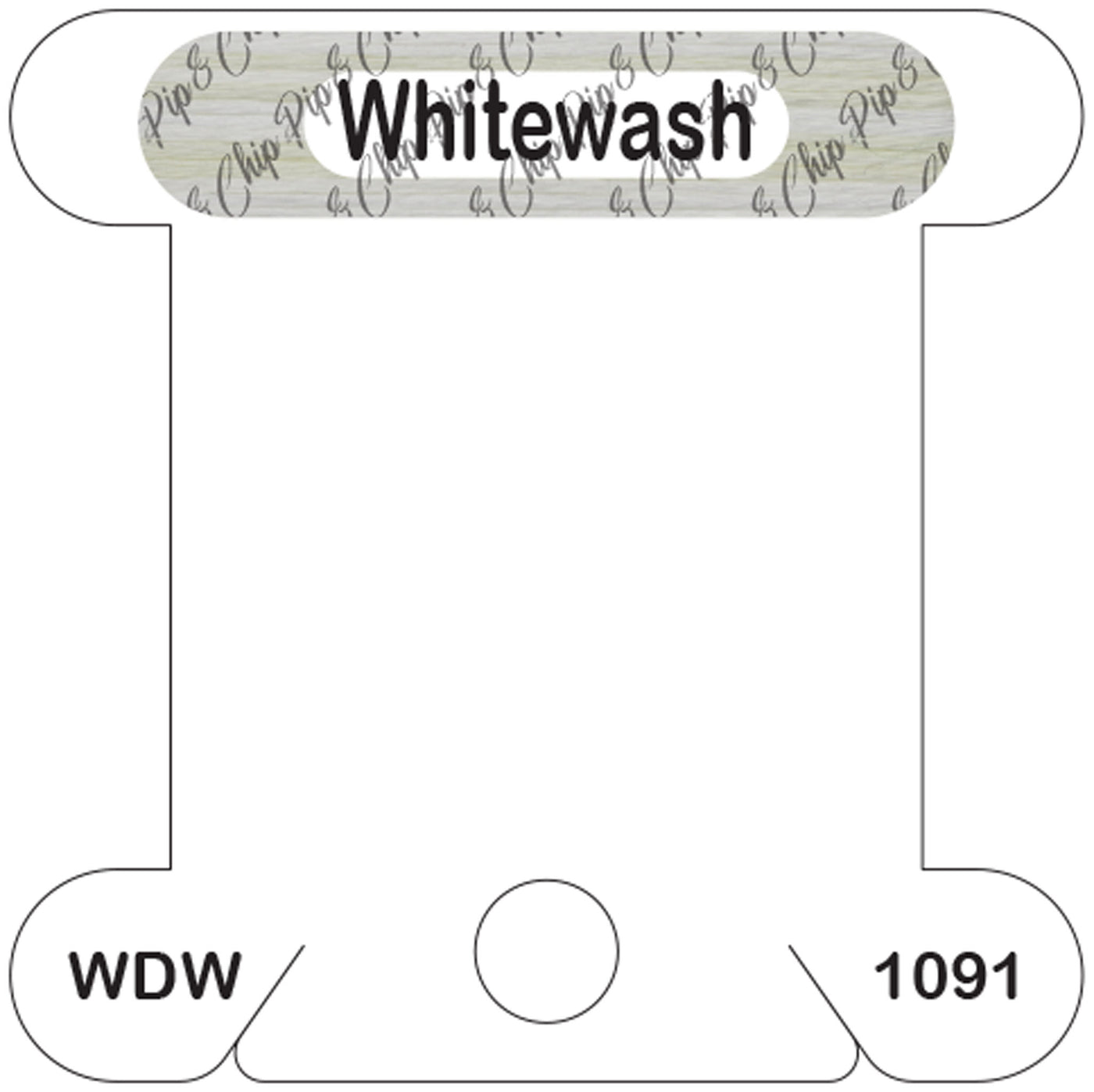 WDW Whitewash acrylic bobbin