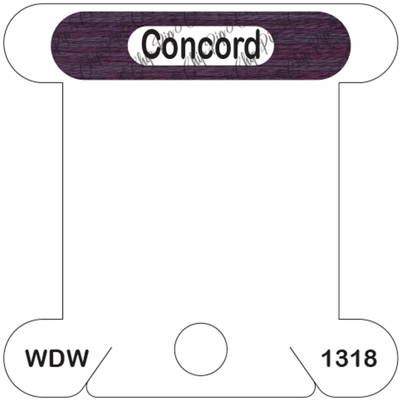 WDW Concord acrylic bobbin