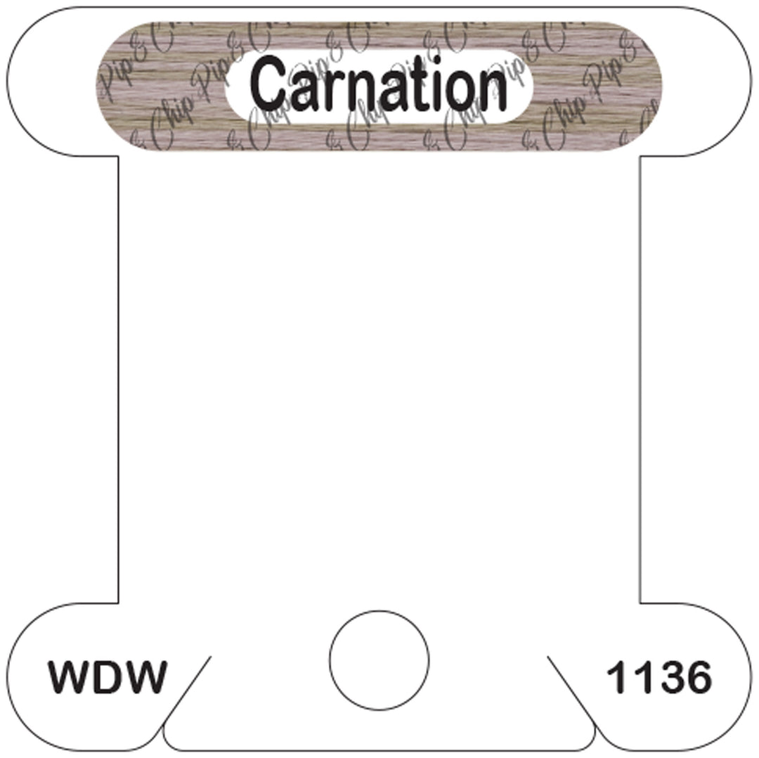 WDW Carnation acrylic bobbin