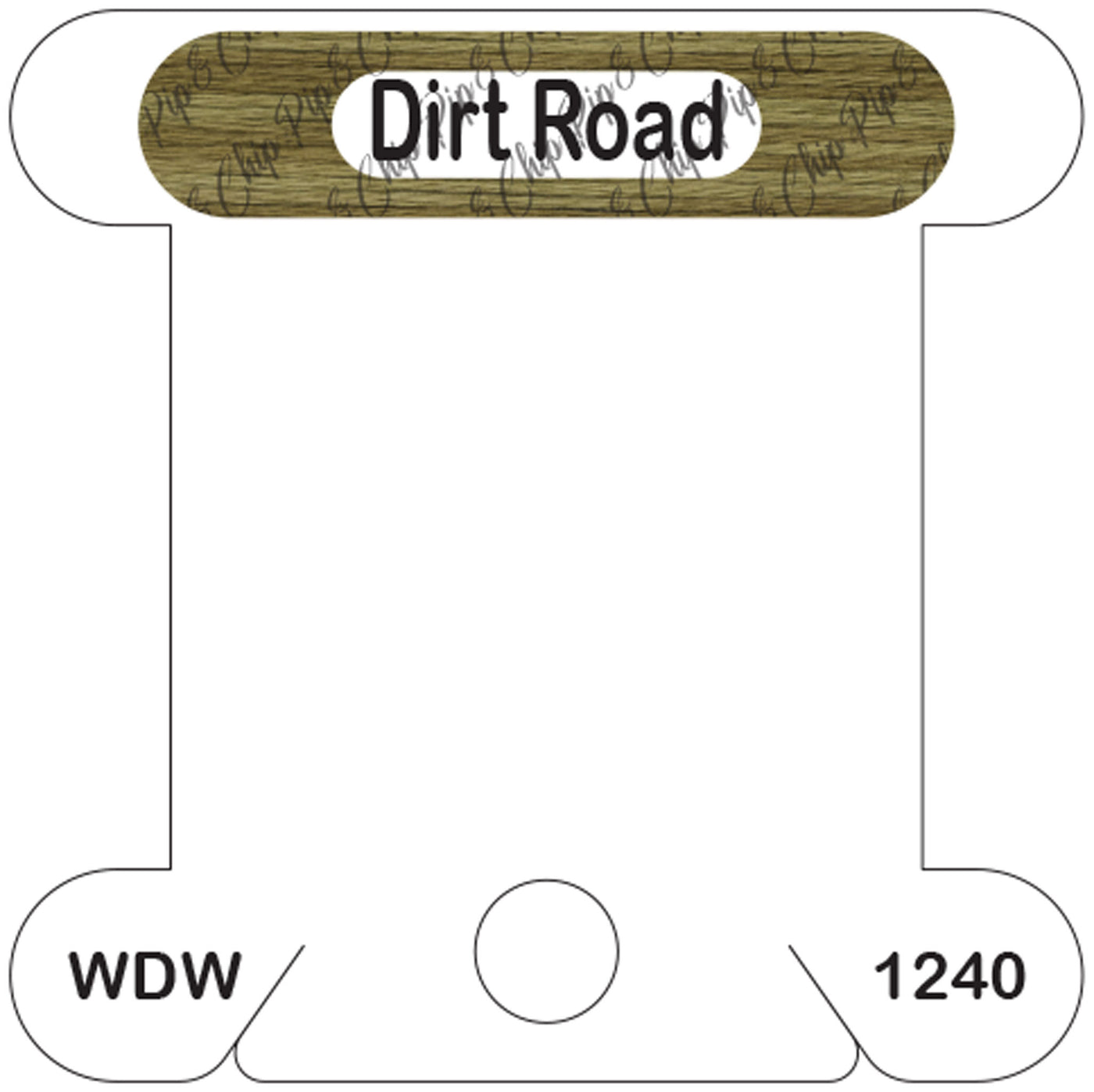 WDW Dirt Road acrylic bobbin