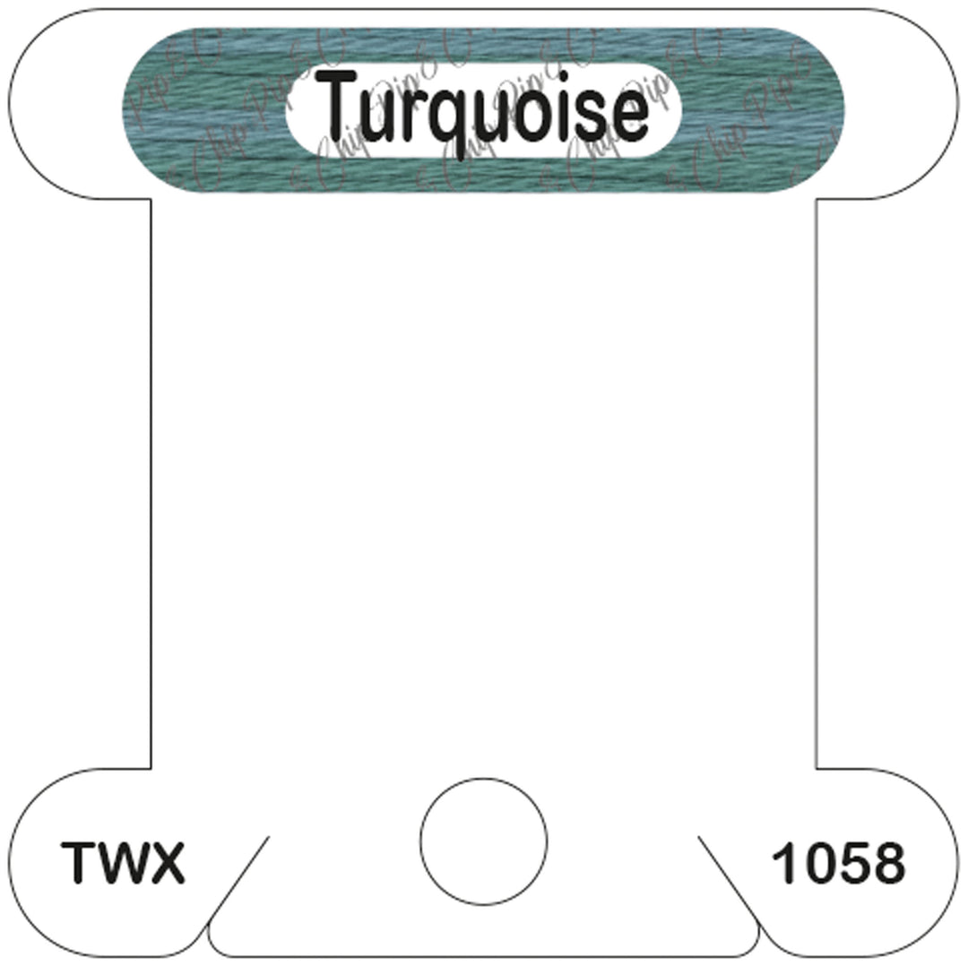 ThreadworX Turquoise acrylic bobbin