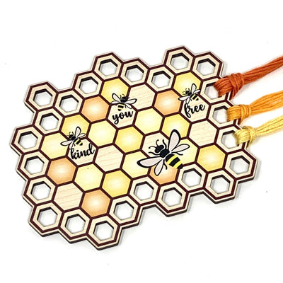 Bee Kind honeycomb thread holder floss holder cross stitch organisation