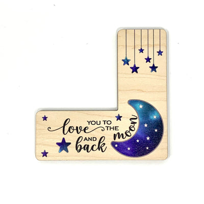 Moon and Back pattern marker window Cross Stitch and embroidery tool magnetic needle minder