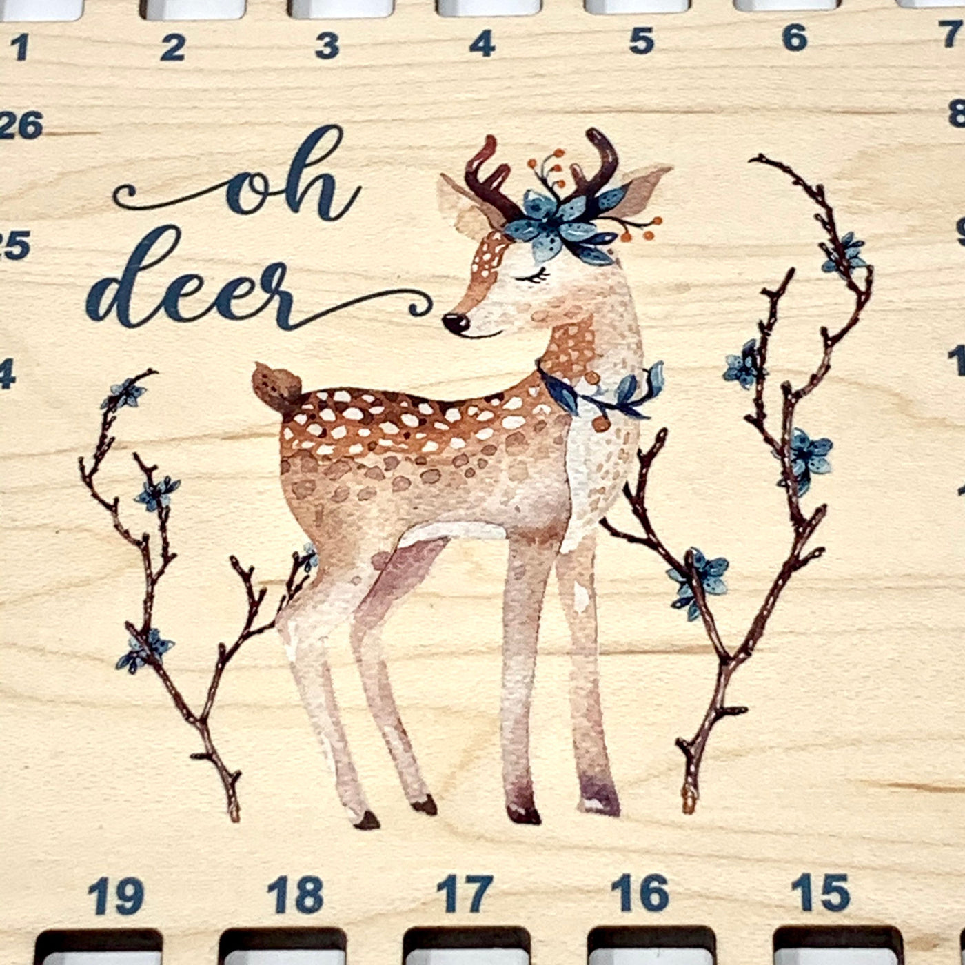 Oh Deer thread holder floss holder cross stitch organisation