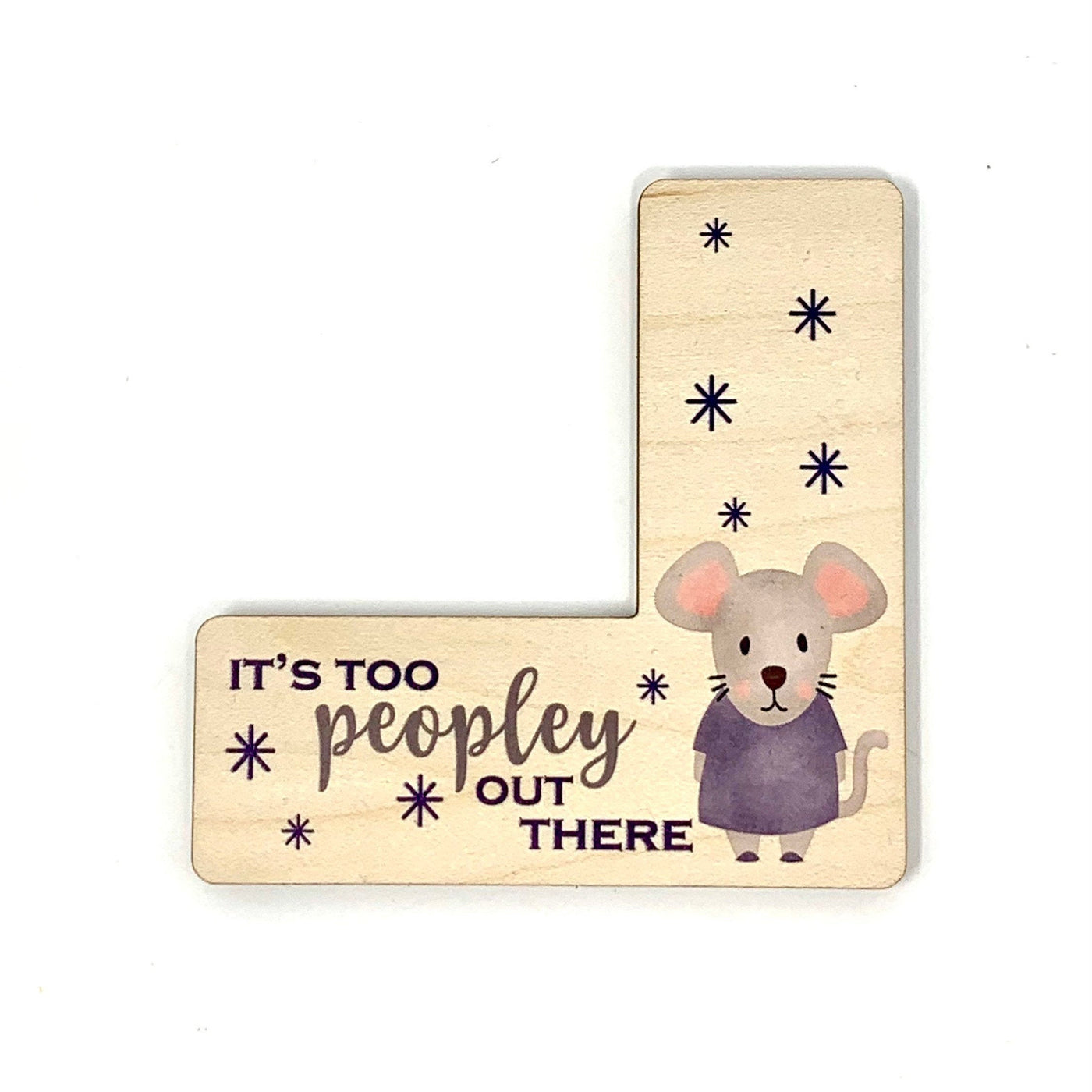 Too Peopley Out There pattern marker window Cross Stitch and embroidery tool magnetic needle minder
