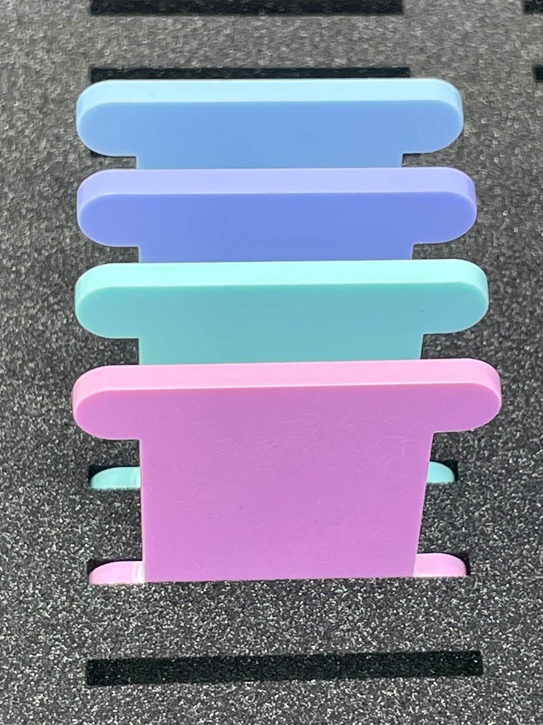 SWEET PASTELS MIX 3mm acrylic bobbins (set of 24 or 60 bobbins)