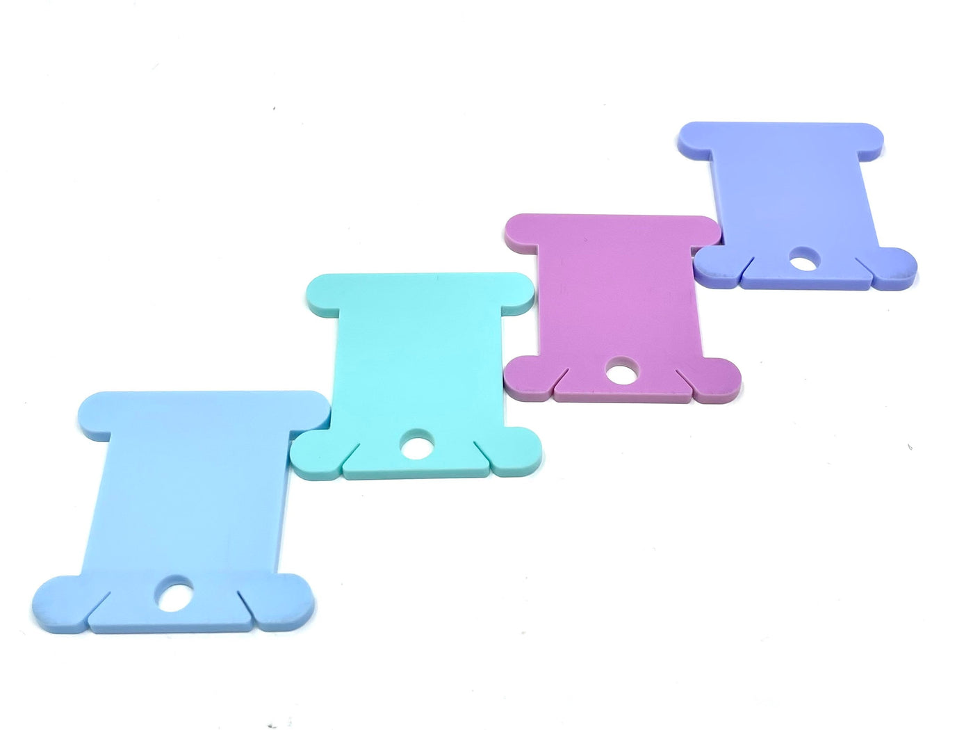 SWEET PASTELS MIX 3mm acrylic bobbins (set of 24 or 60 bobbins)