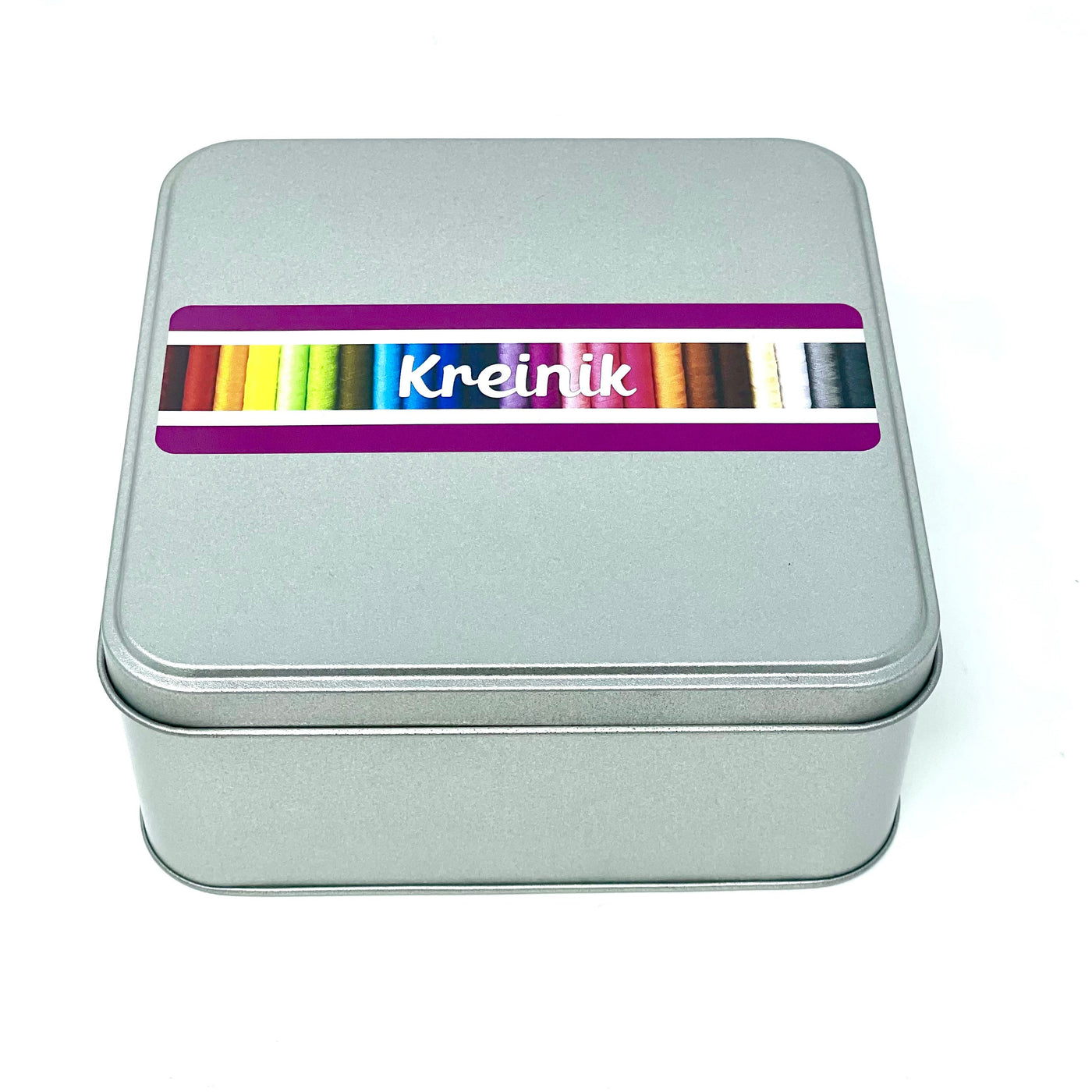 Kreinik storage tin with foam insert to hold 25 kreinik spools (not included)