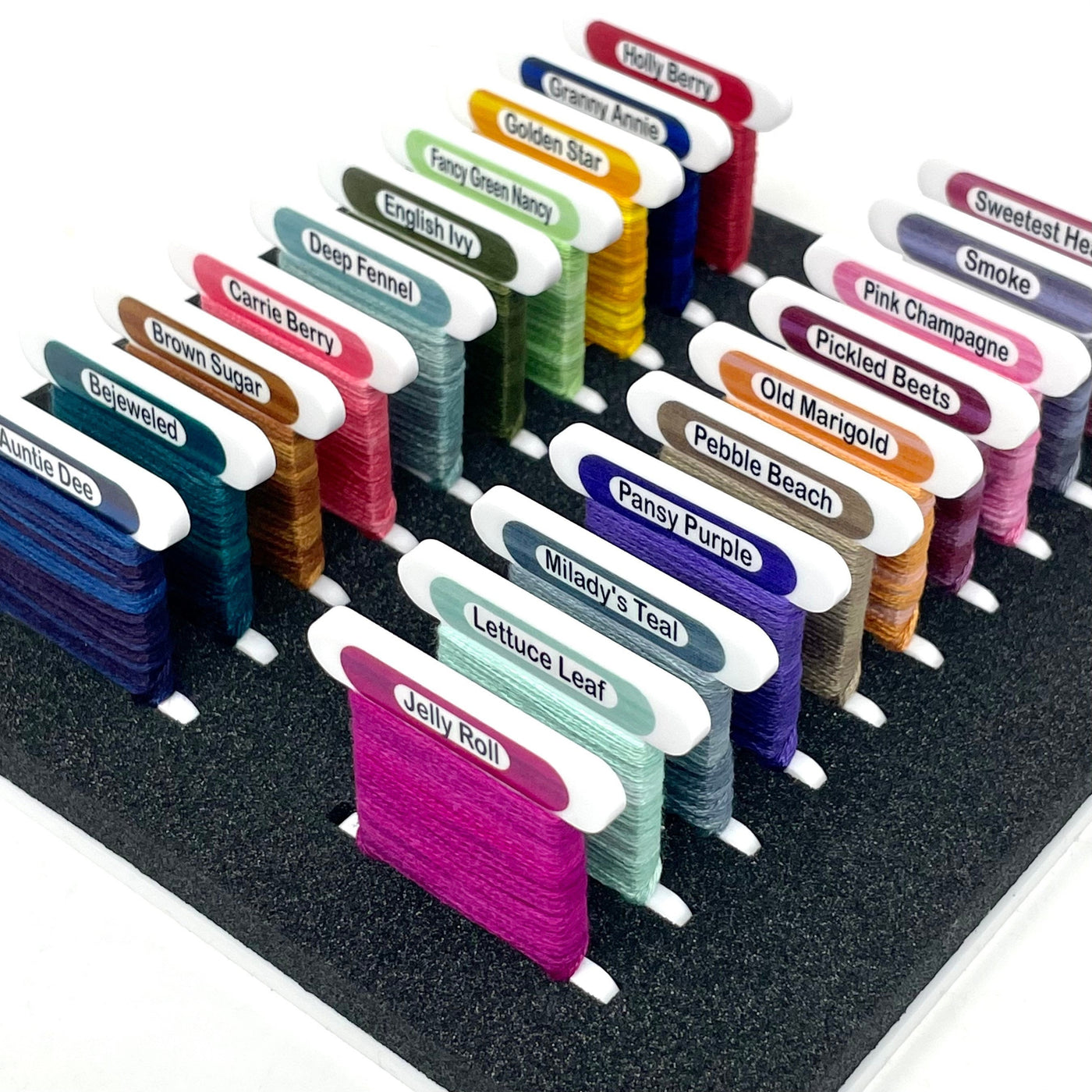 Classic Color Works (x263 bobbins) 3mm acrylic bobbins with printed number and colour swatch