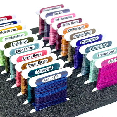 Classic Color Works (x263 bobbins) 3mm acrylic bobbins with printed number and colour swatch