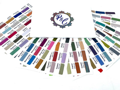WDW colour vinyl labels (x343) suitable for Floss a way bags