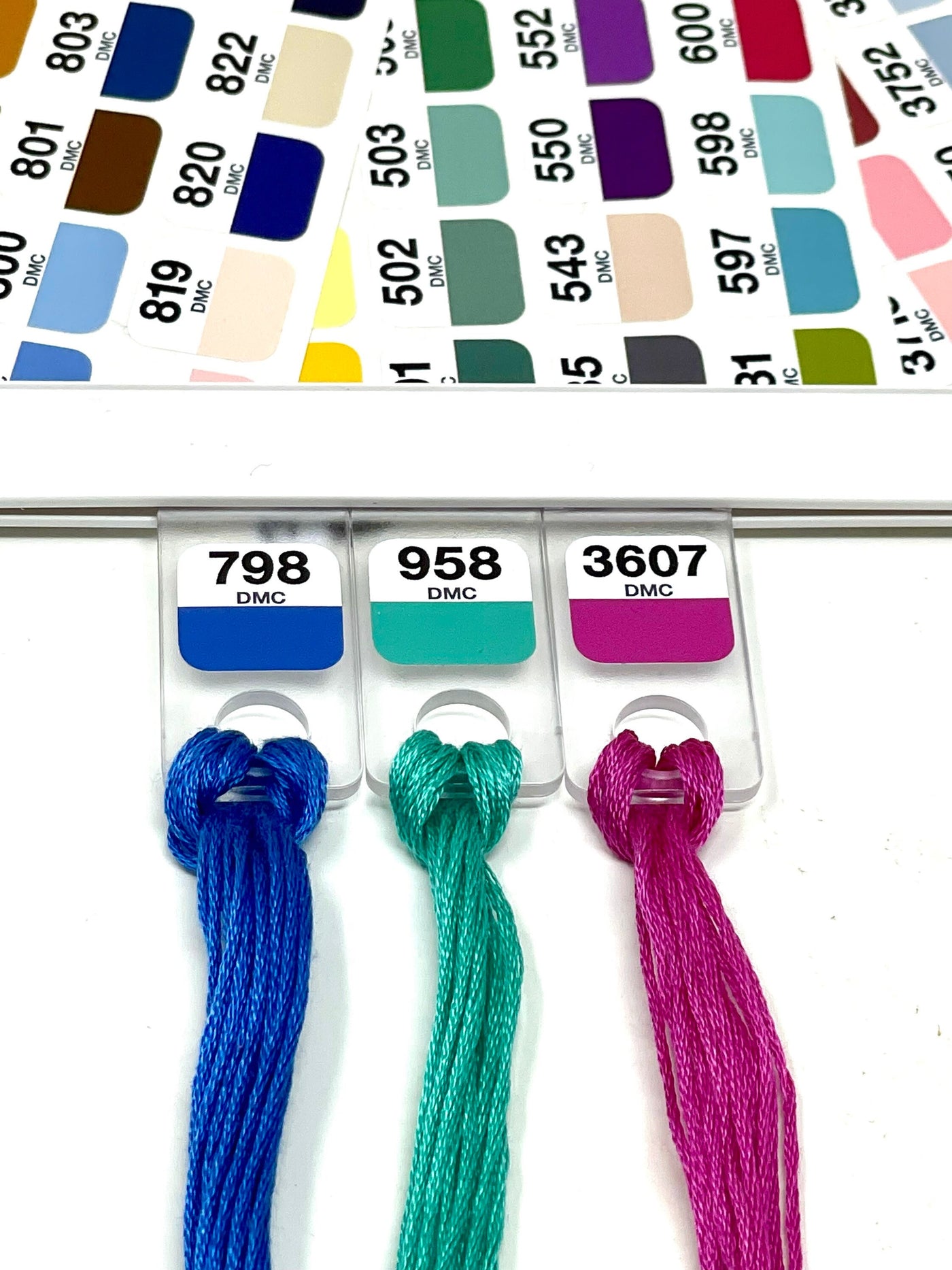 DMC complete set of colour vinyl labels suitable for Annie’s Keepers floss drops