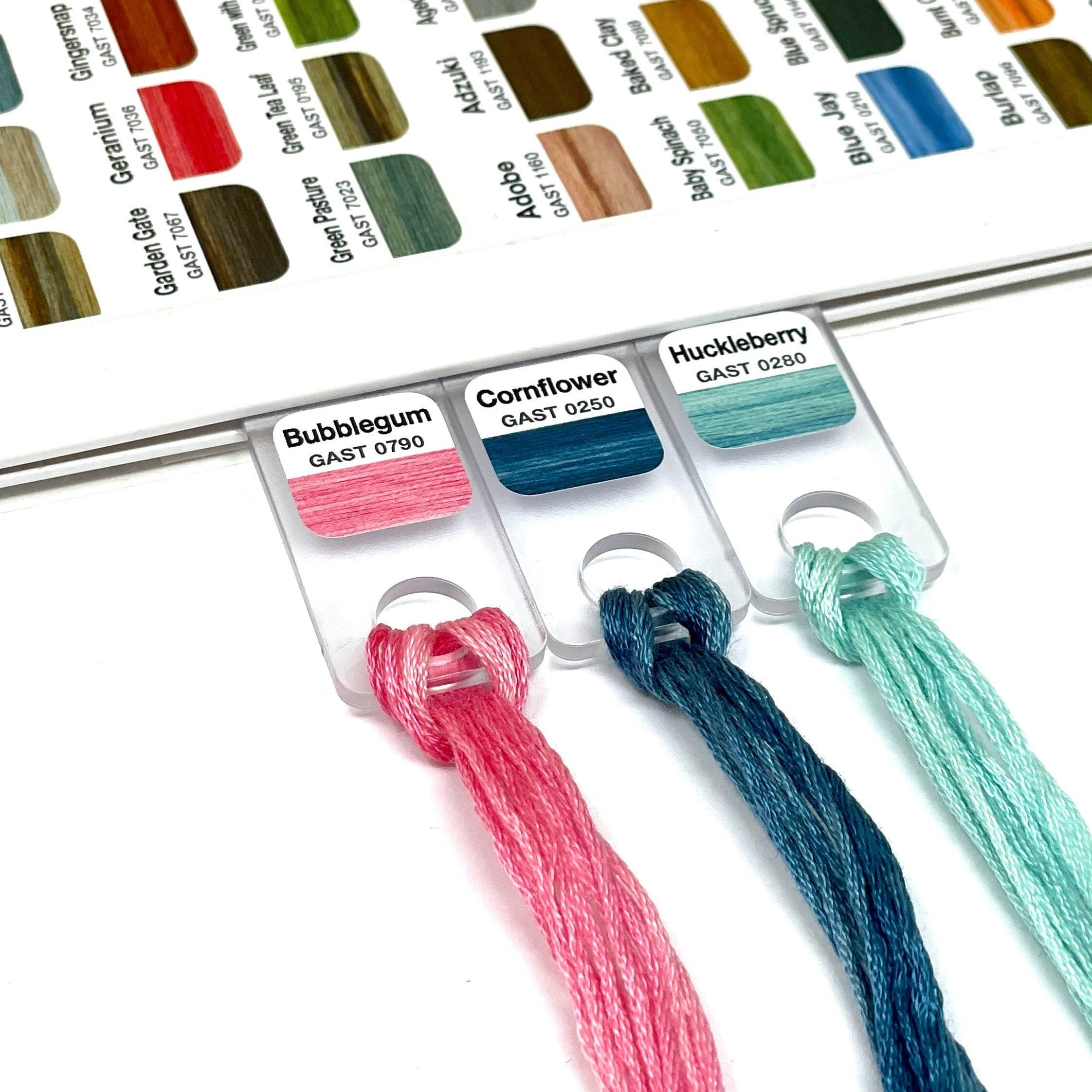 Colour vinyl labels for Gentle Arts Sampler Threads (x243) suitable fo ...