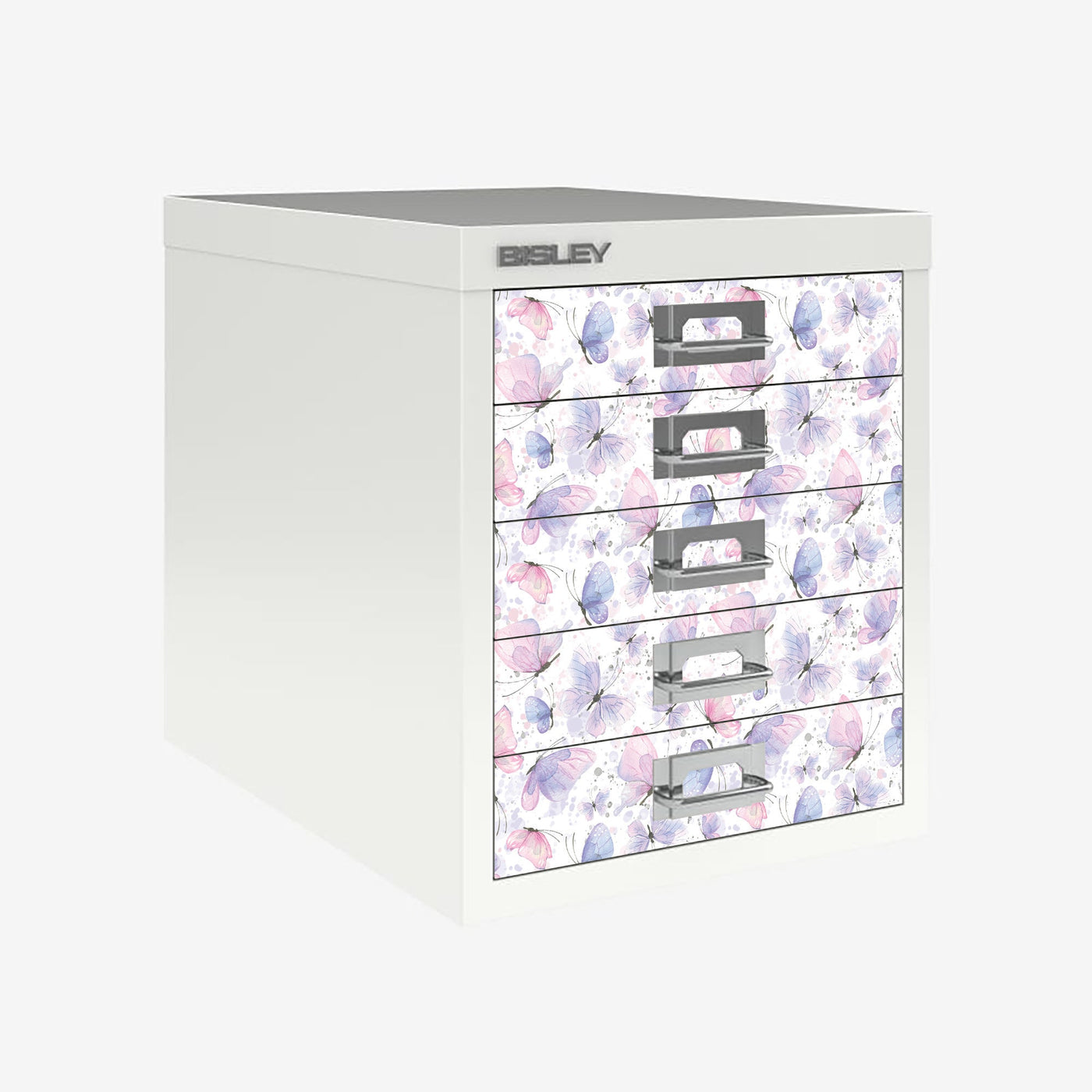 Butterfly decals for Bisley 5 drawer cabinet (not included)